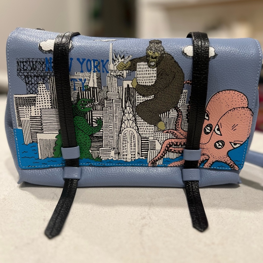 Min & Mon Godzilla Victor Reversible Messenger Bag - Small. Collectors edition!